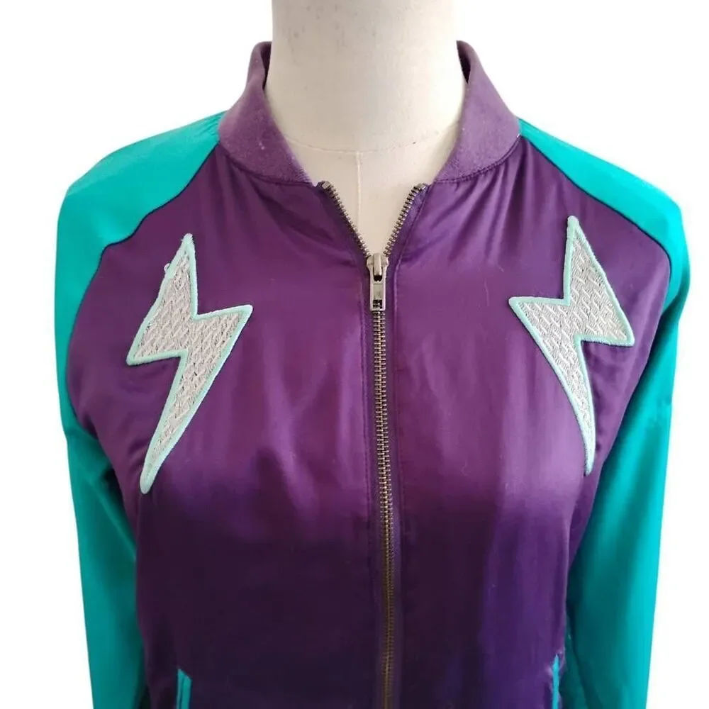 Women's SpaceAge Cloud Lightning‎ Purple Jacket Size XS